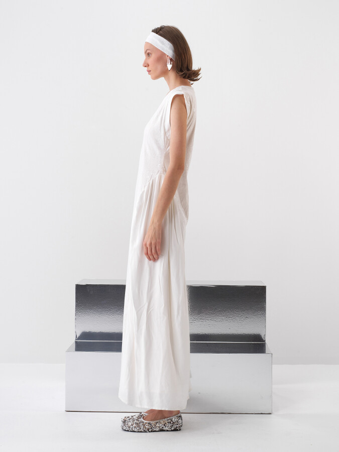 White Regular Fit Dress - 3