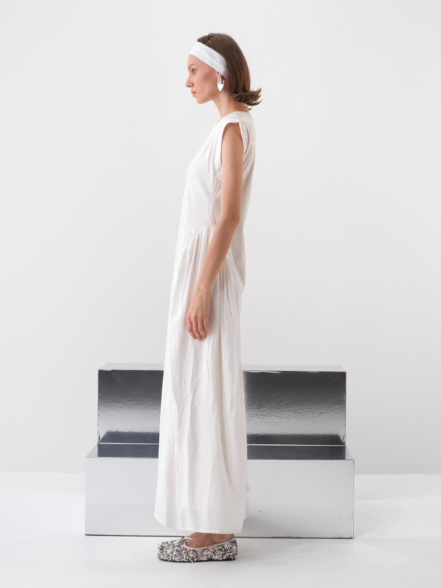 White Regular Fit Dress - 3