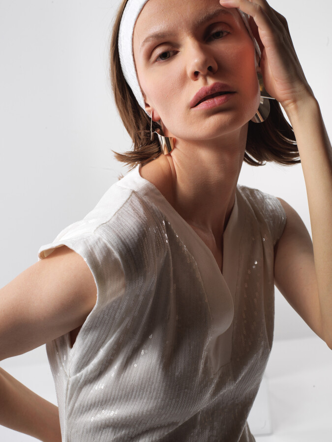 White Regular Fit Dress - 2