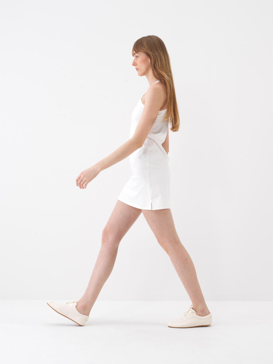 White Regular Fit Dress - 3