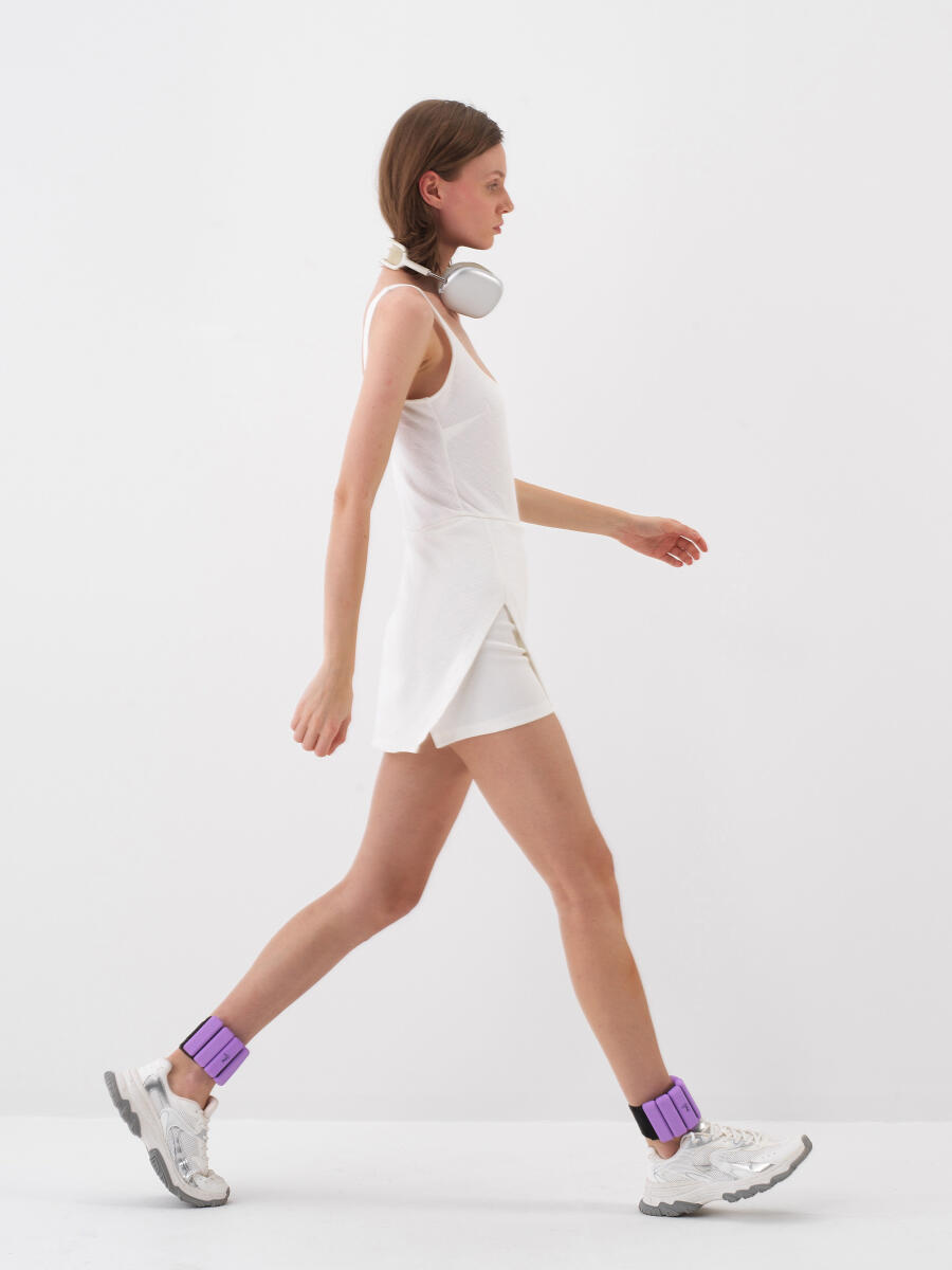 White Slim Fit Dress - 3