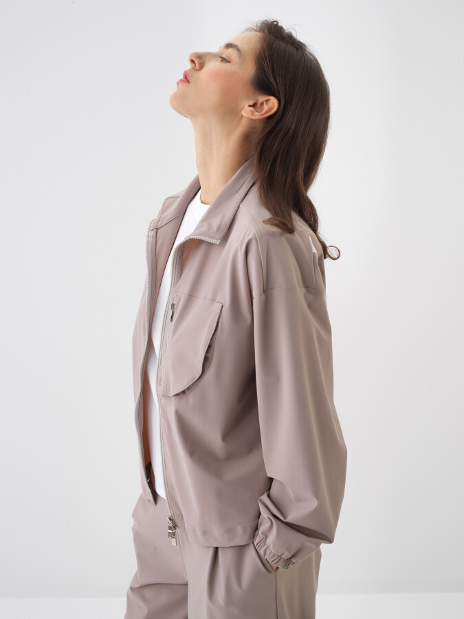 Beige Oversize Jacket - Xint