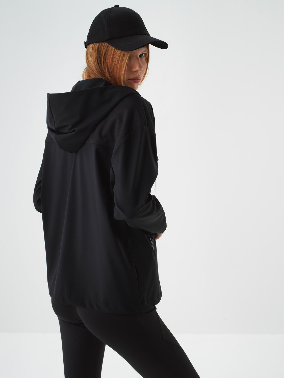 Black Flexible Textured Regular Fit Jacket - 4