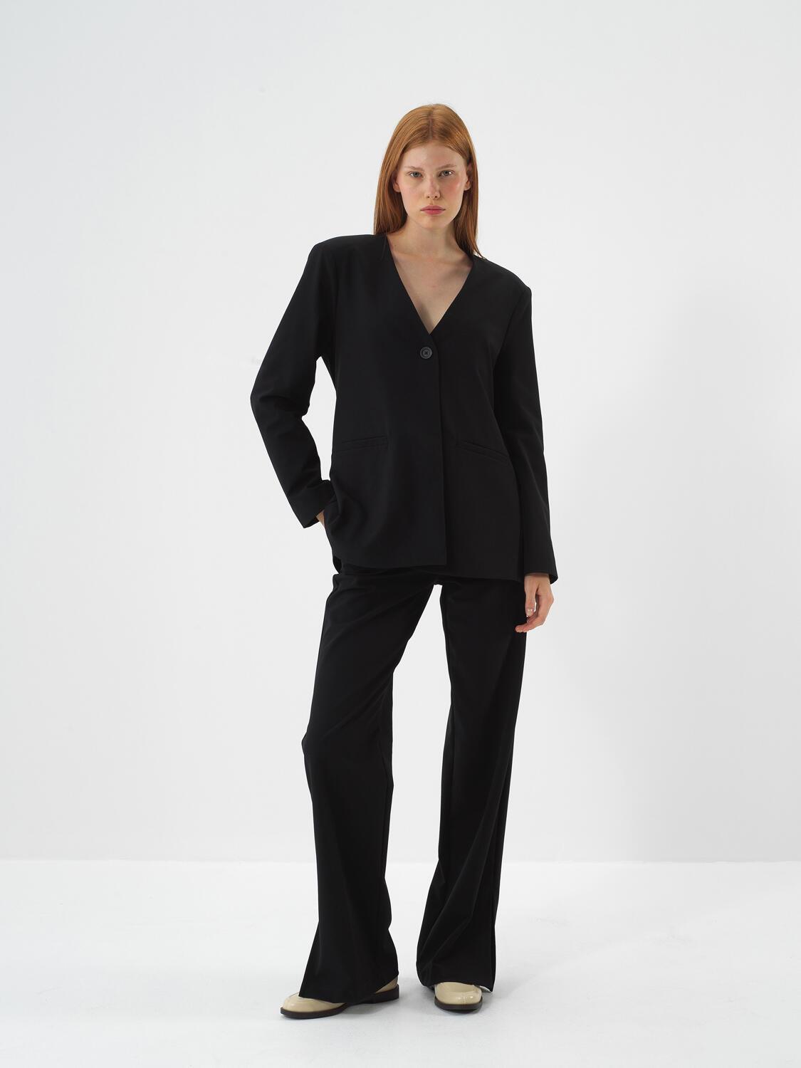 Black Flexible Textured Regular Fit Jacket - 4