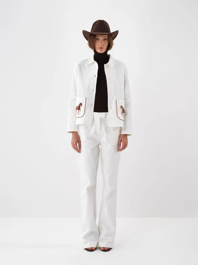 Cotton Printed Jacket - Xint