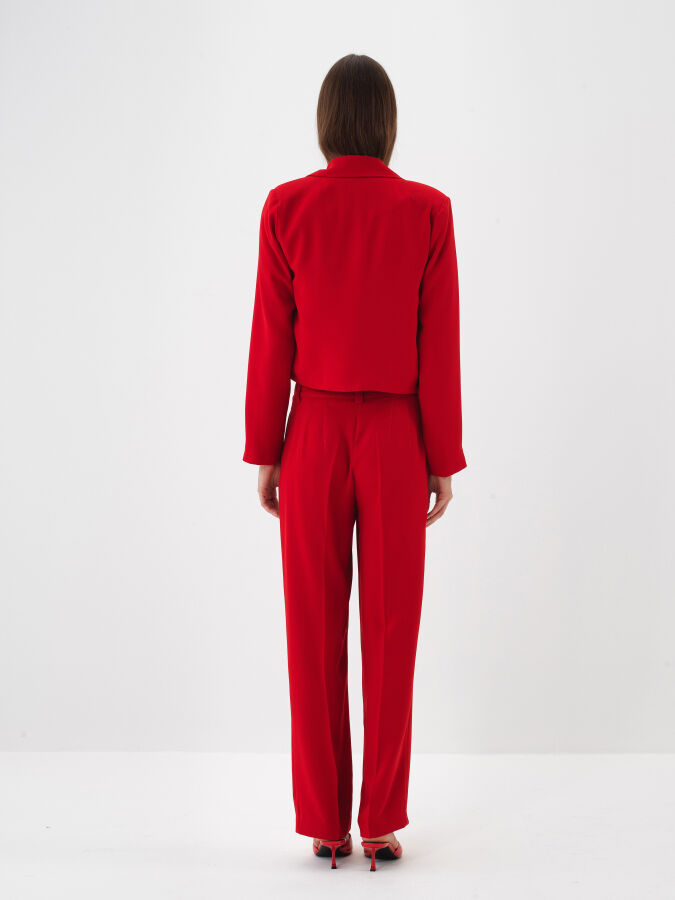 Plain Buttoned Coat - Xint