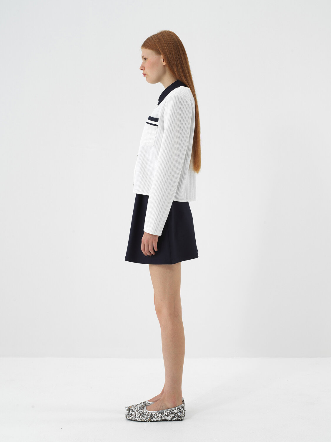 Ecru Modern Plaid Regular Fit Jacket - Xint