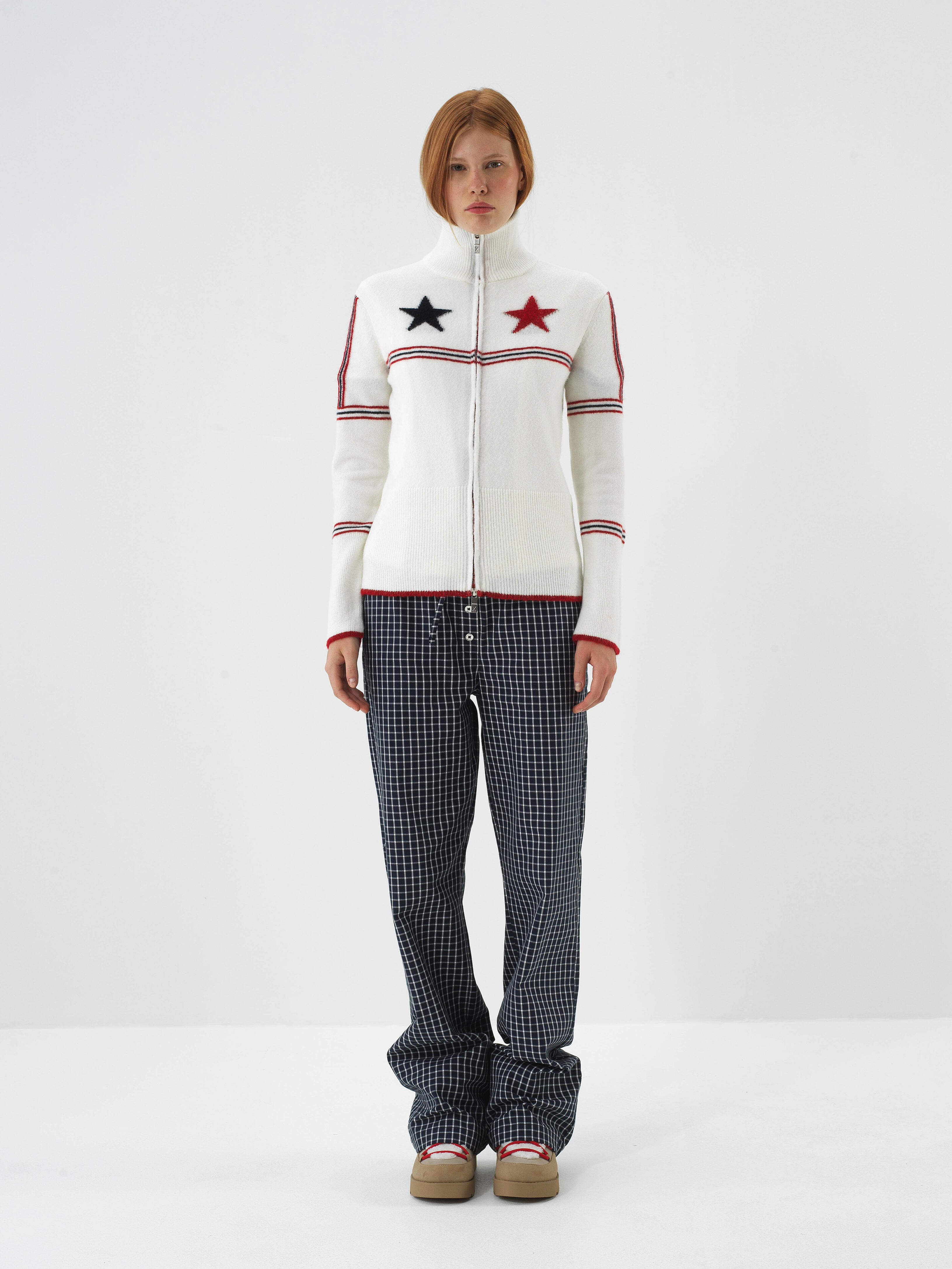 Ecru Soft Texture Regular Fit Jacket - 2