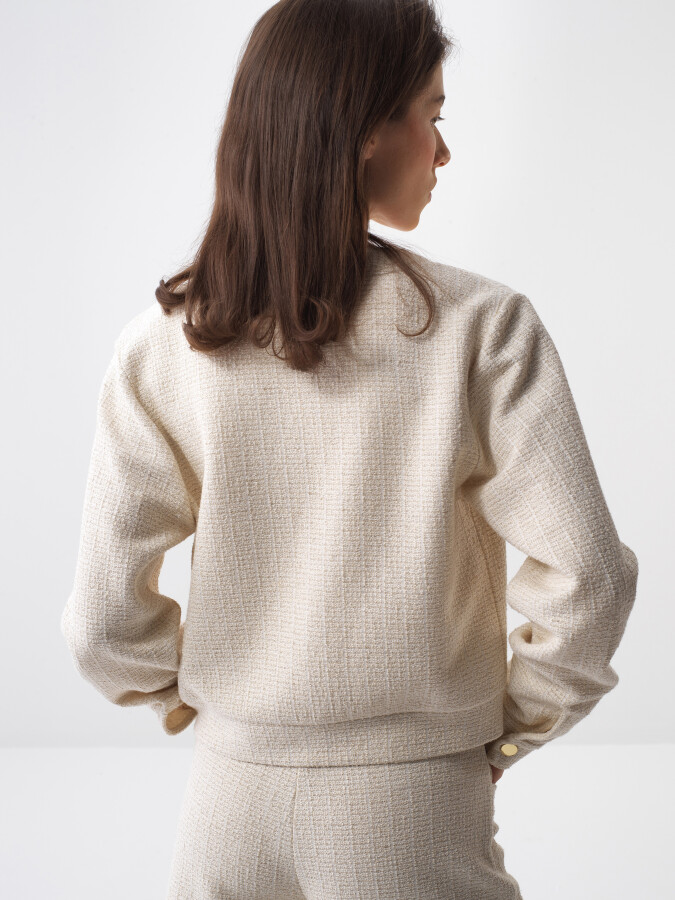 Natural Regular Fit Linen Jacket - 4