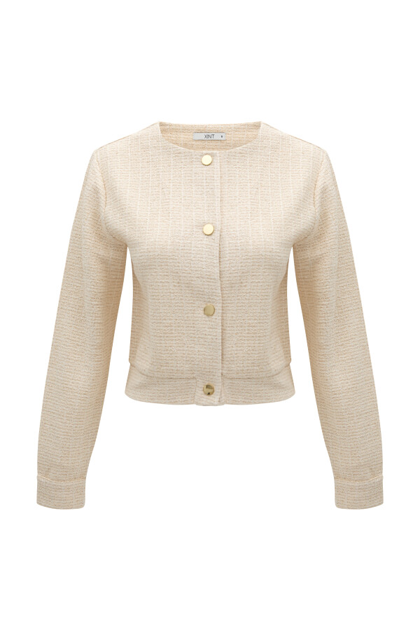 Natural Regular Fit Linen Jacket - 6