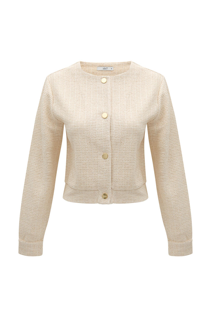 Natural Regular Fit Linen Jacket - 6