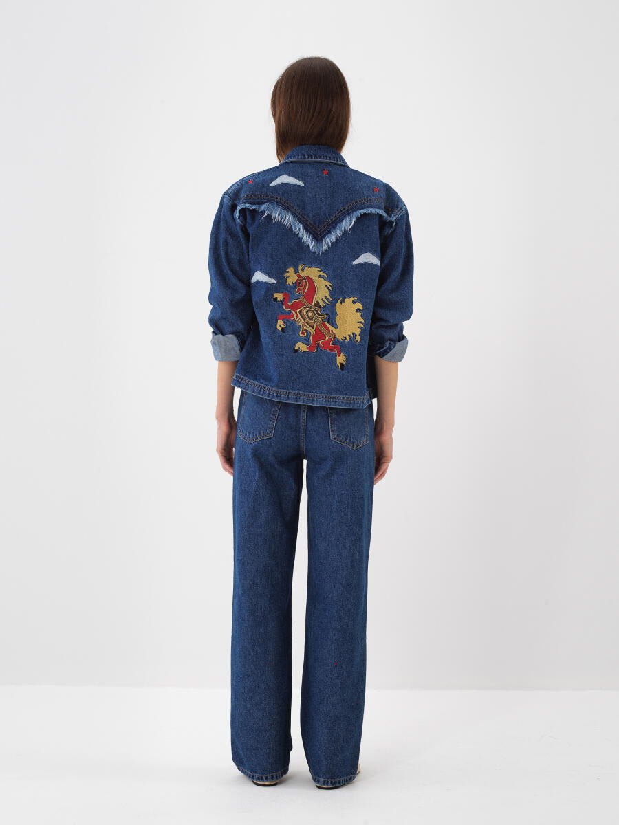 Printed Denim Jacket - 2