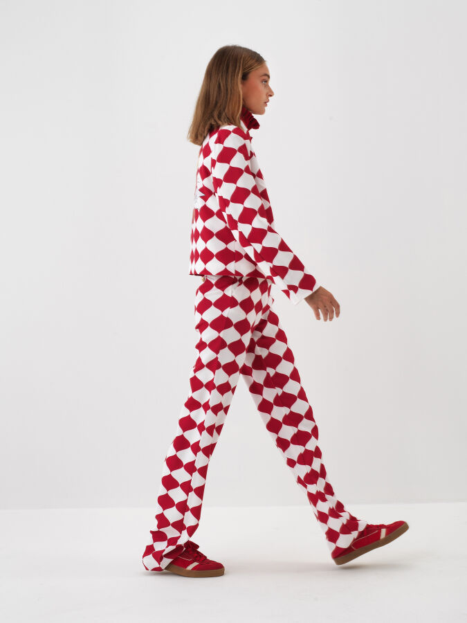 Printed Patterned Coat - Xint