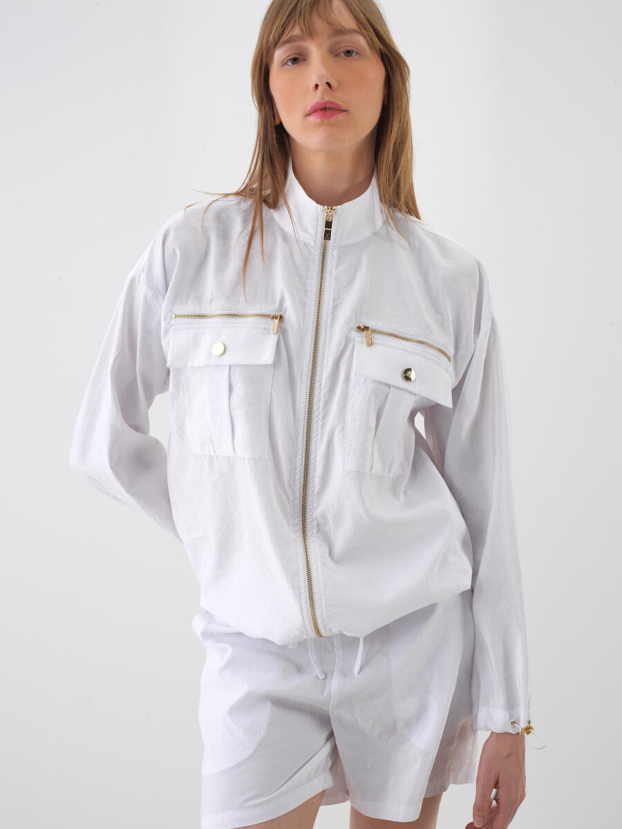 White Oversize Jacket - 1