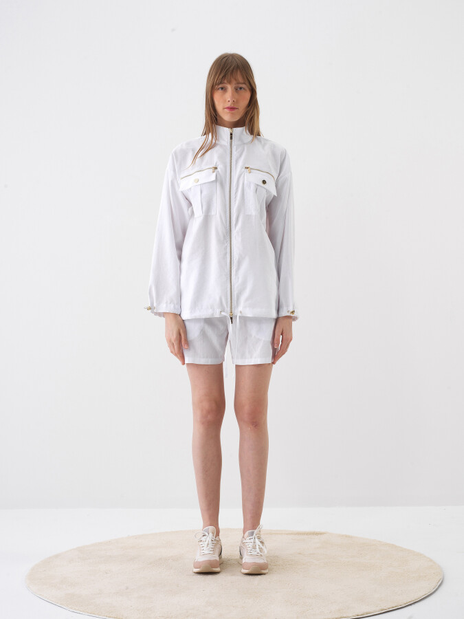 White Oversize Jacket - 2