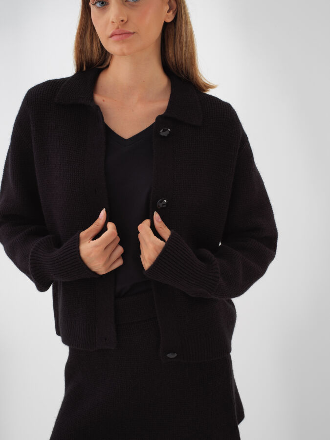 Wool Knit Jacket - Xint