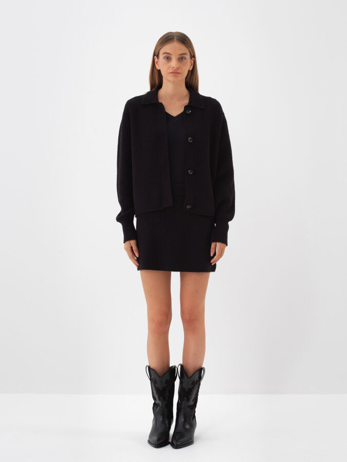 Wool Knit Jacket - Xint