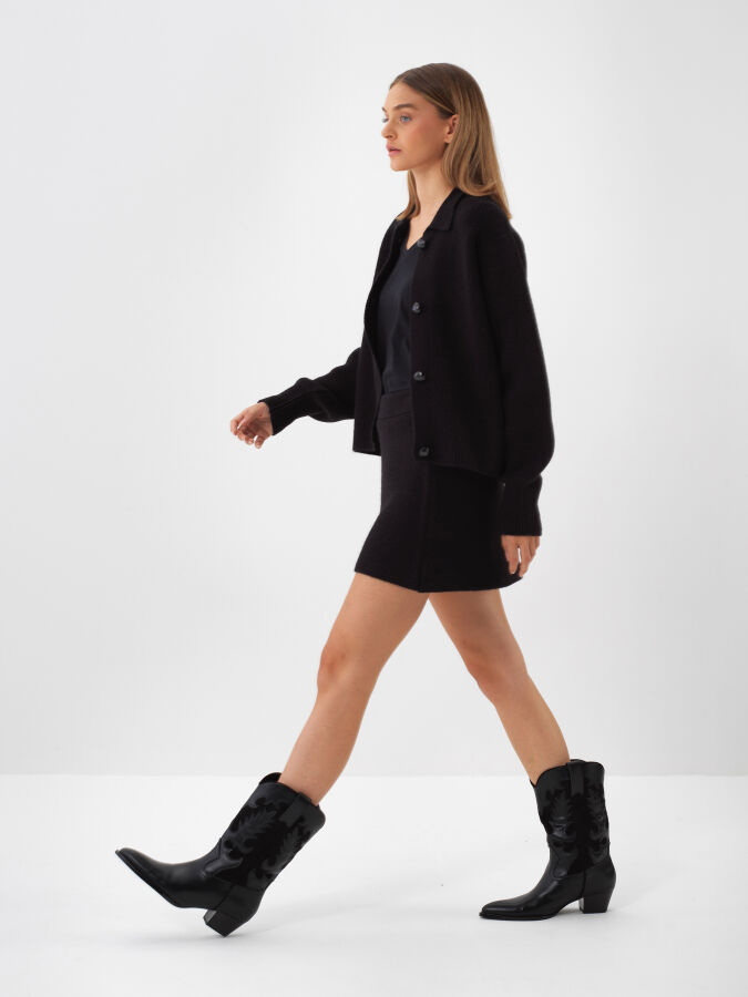 Wool Knit Jacket - Xint