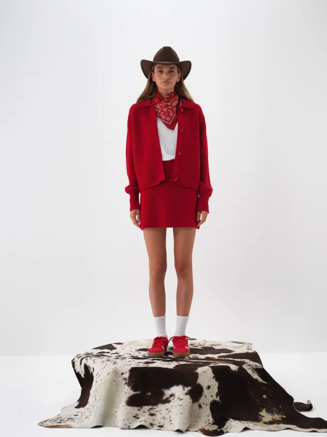 Wool Knit Jacket - Xint