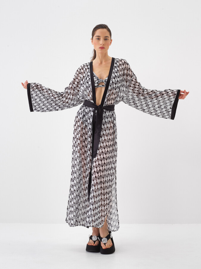 Black Oversize Kimono - 5
