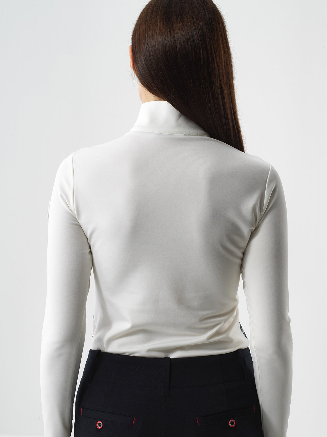 Ecru Flexible Textured Regular Fit Long Sleeve T-Shirt - Xint