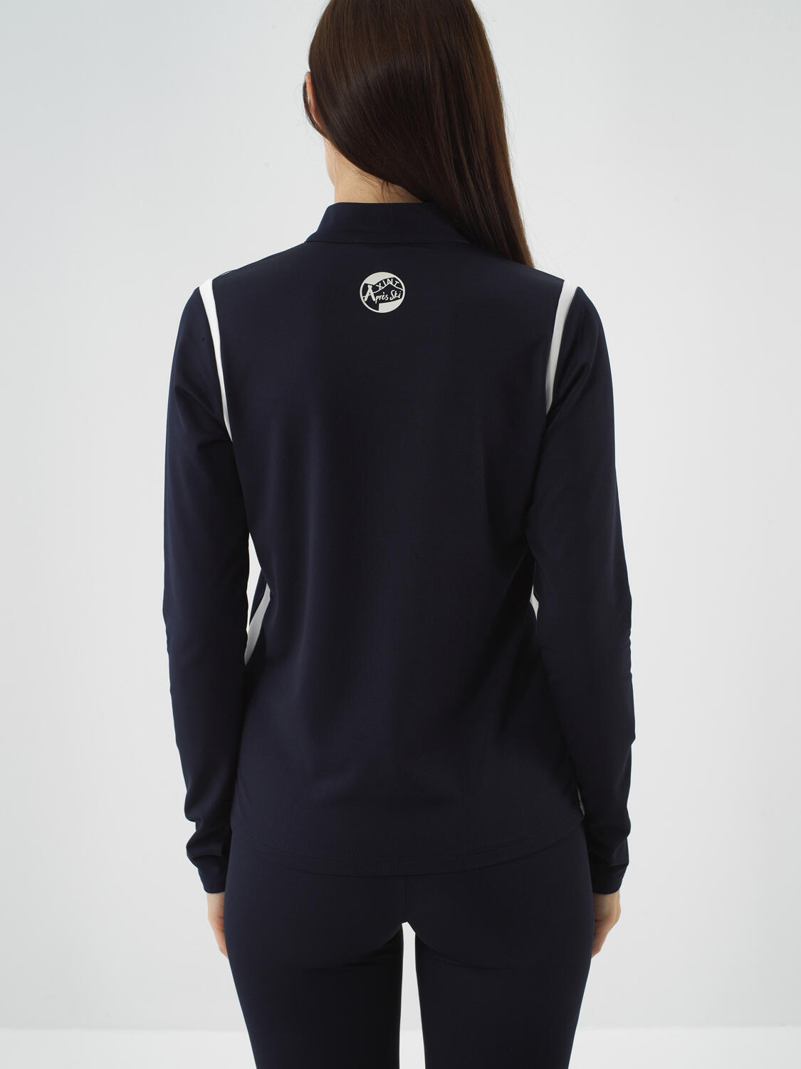 Navy Blue Flexible Textured Regular Fit Long Sleeve T-Shirt - 5