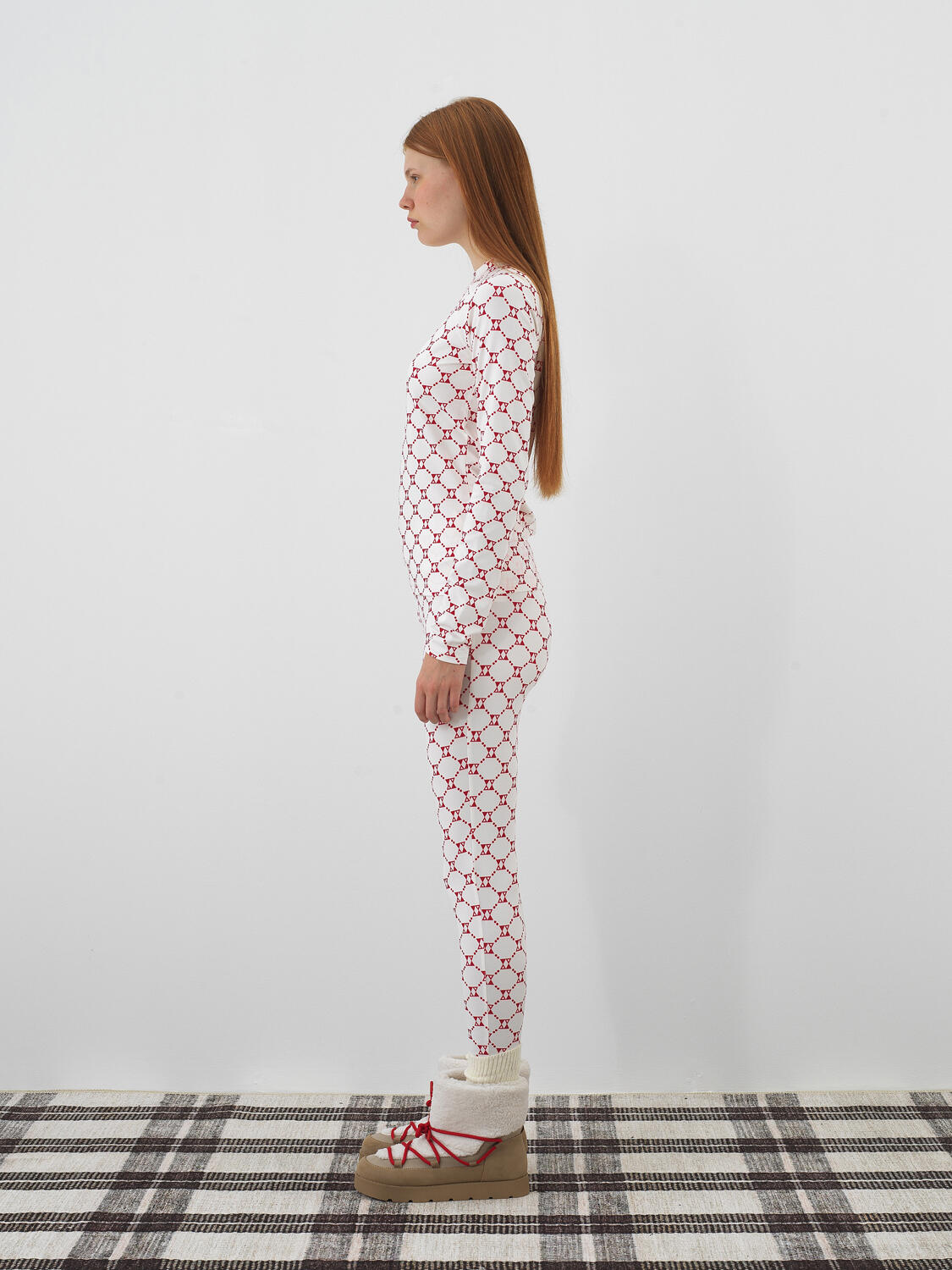 Ecru Flexible Textured Slim Fit Long Sleeve T-Shirt - 5