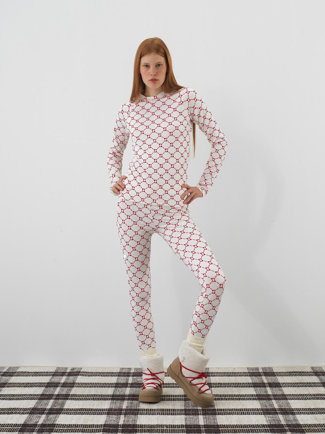 Ecru Flexible Textured Slim Fit Long Sleeve T-Shirt - 2