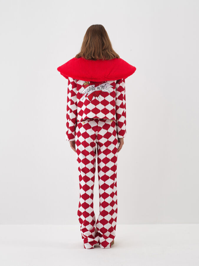 Plain Plush Poncho - Xint