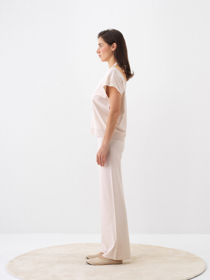 Natural Oversize Trousers - 2