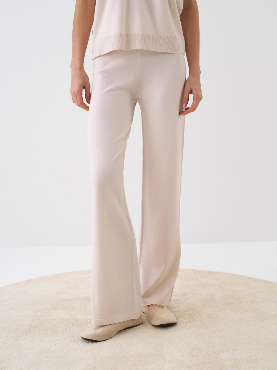 Natural Oversize Trousers - 1