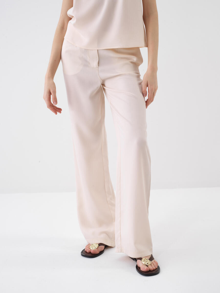 Natural Oversize Trousers - 1