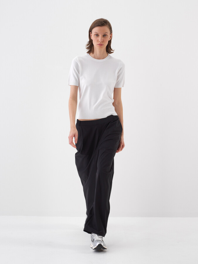Black Oversize Trousers - 5