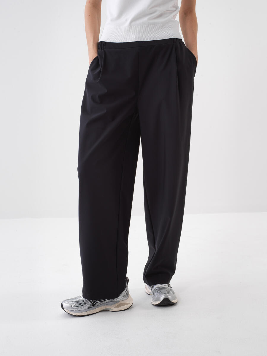 Black Oversize Trousers - 1