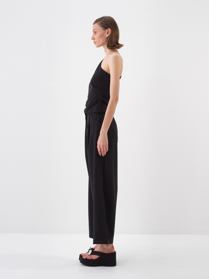 Black Oversize Trousers - 2