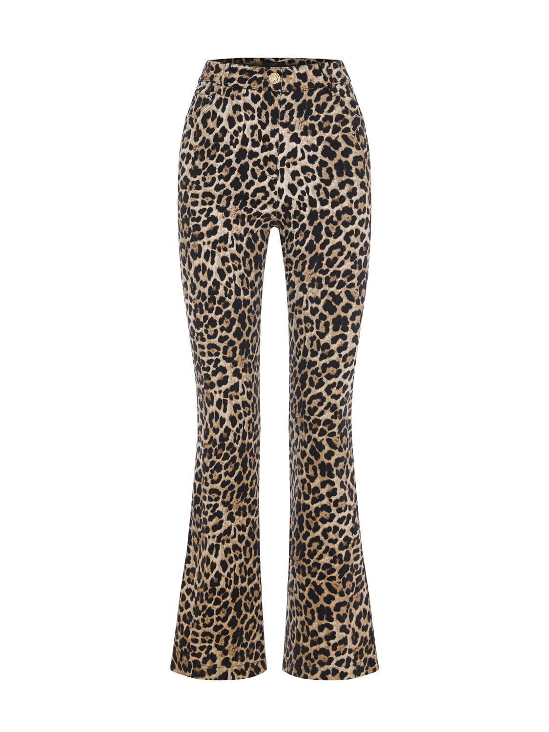 Camel Cotton Textured Regular Fit Trousers - 3