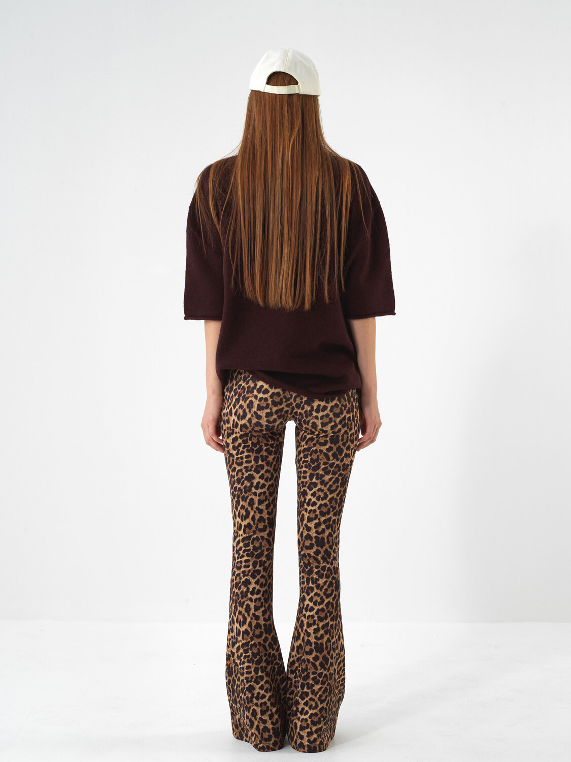 Camel Flexible Textured Slim Fit Trousers - Xint