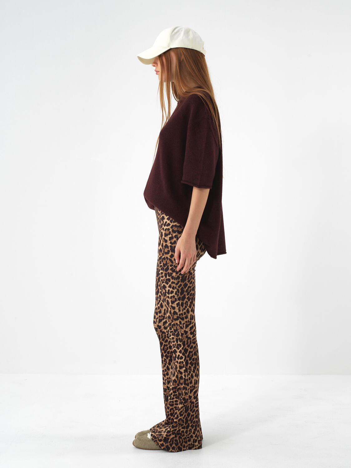 Camel Flexible Textured Slim Fit Trousers - 3