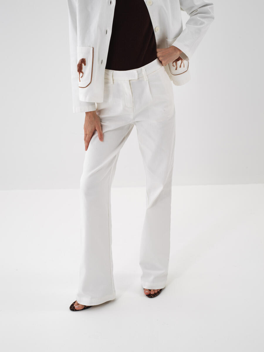 Cotton Oversized Pants - 1