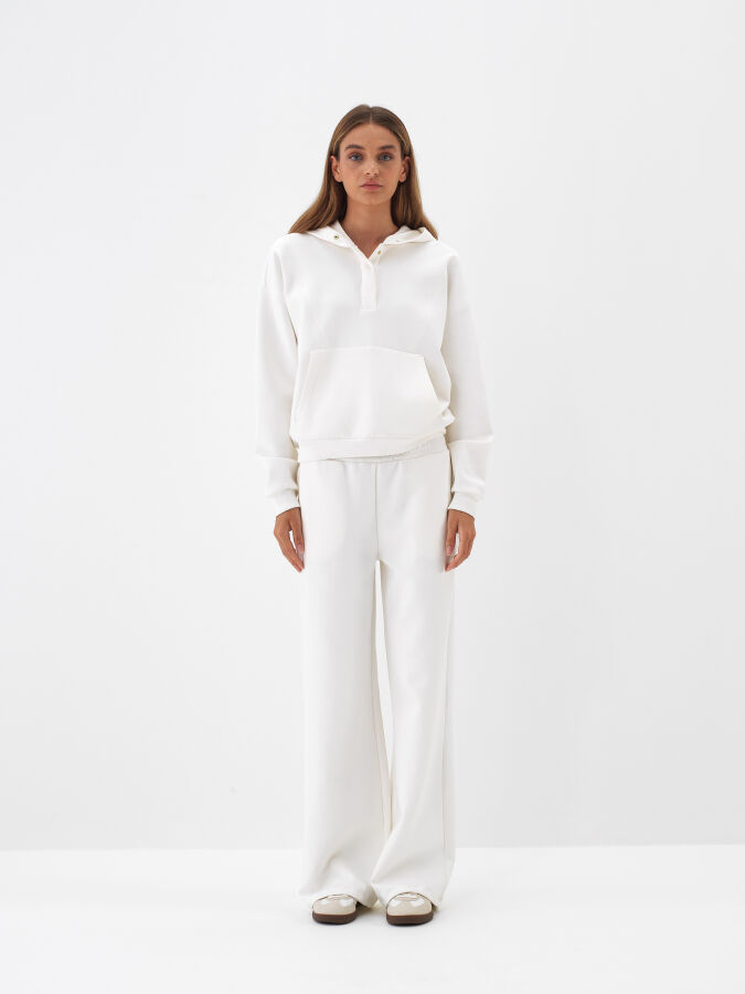Plain Cotton Sweatpants - Xint