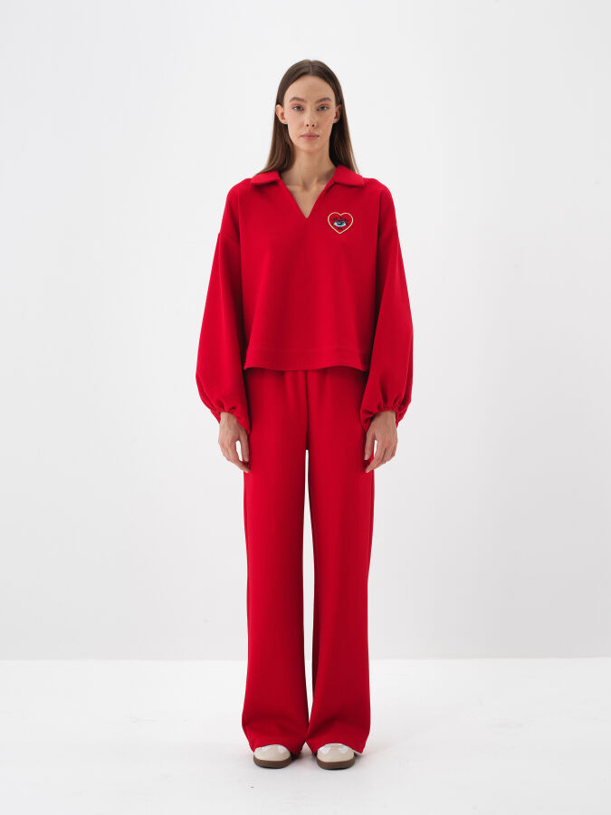 Plain Cotton Sweatpants - Xint