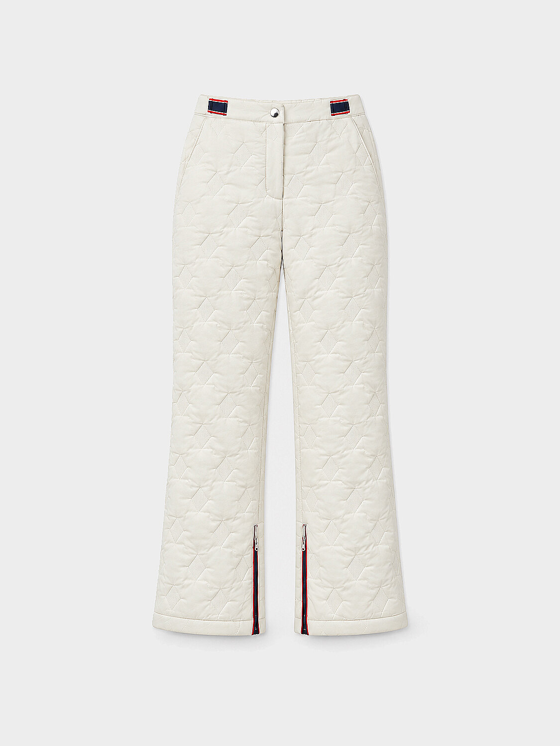 Ecru Quilted Textured Oversize Trousers (1)