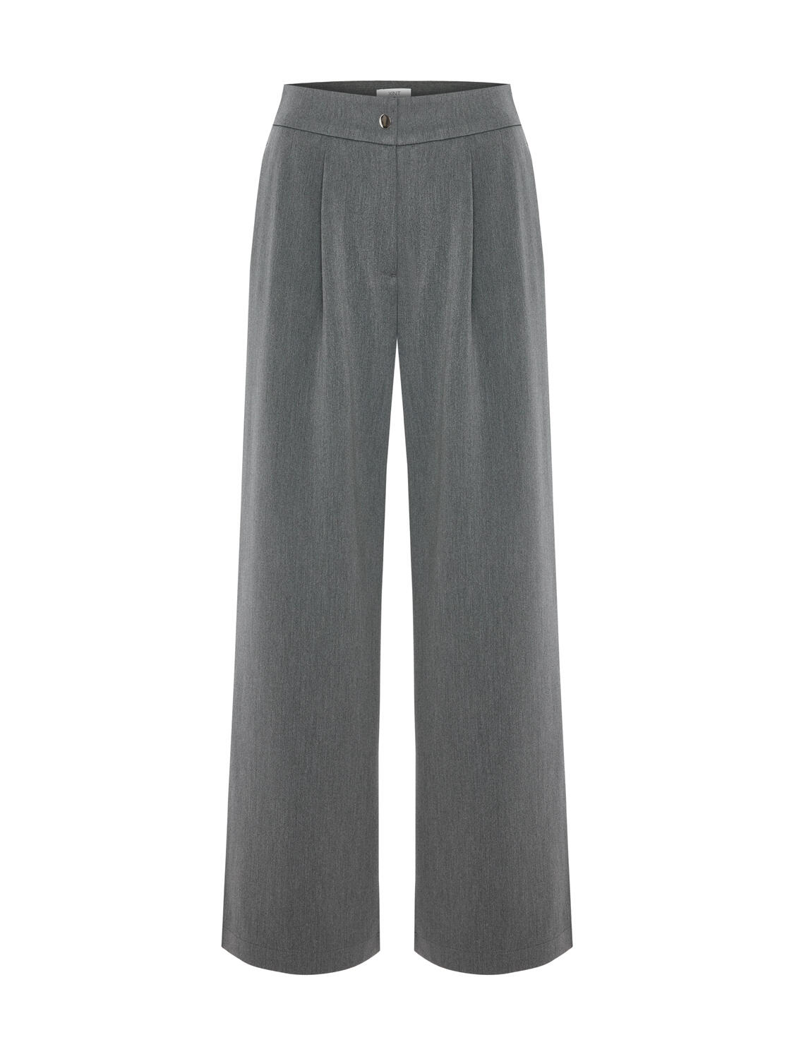 Grey Flexible Textured Oversize Trousers - 3