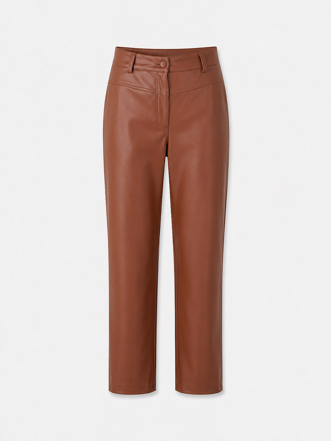 Leather Look Pants - 6