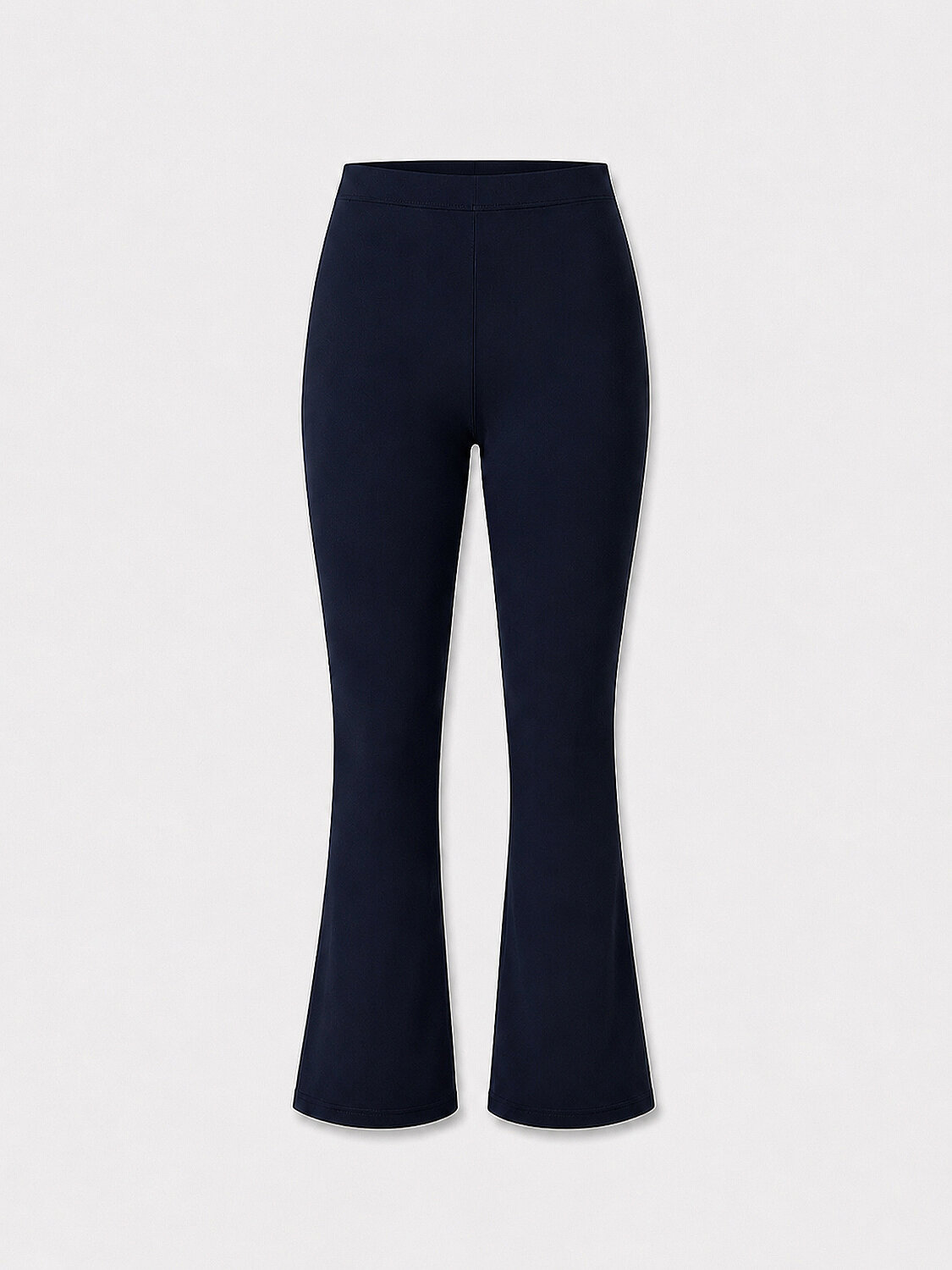 Navy Blue Flexible Textured Regular Fit Trousers - 1