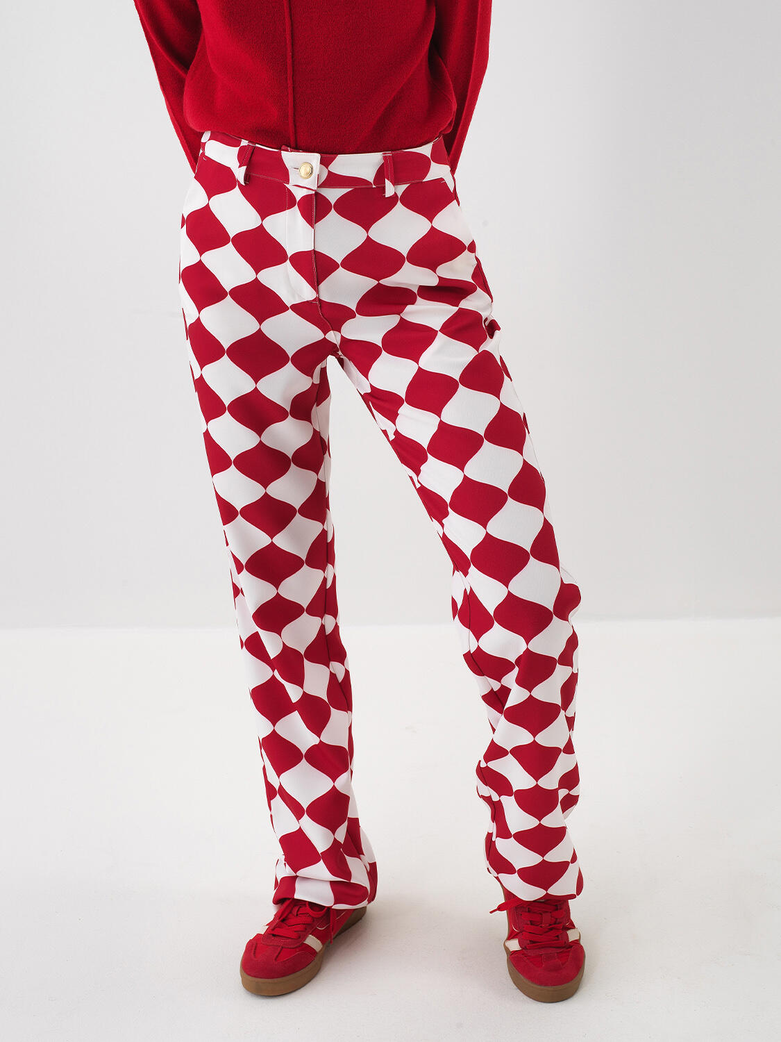 Patterned Printed Pants