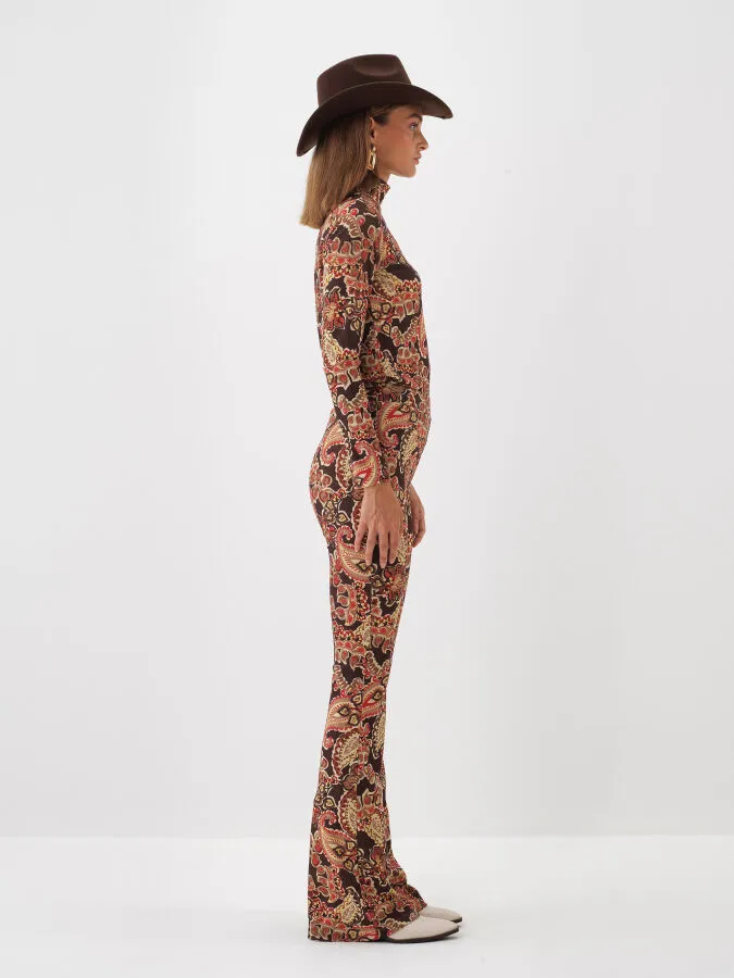 Shiny Patterned Pants - Xint