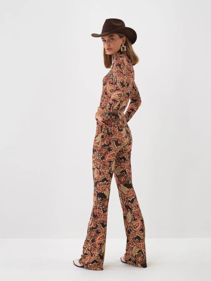 Shiny Patterned Pants - Xint