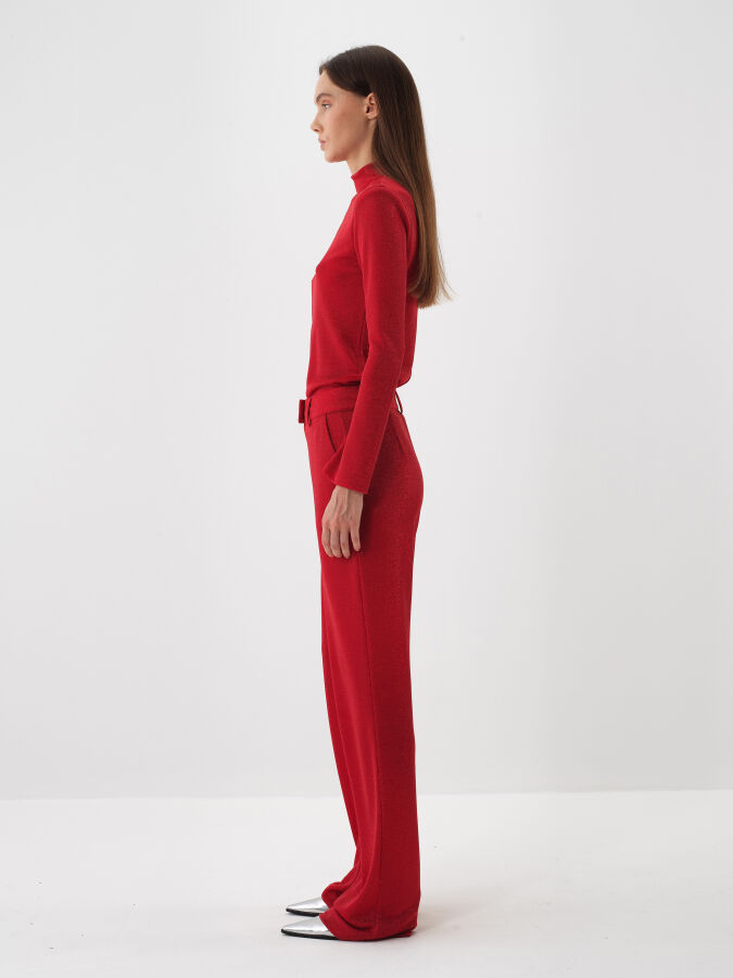 Shiny Plain Pants - Xint