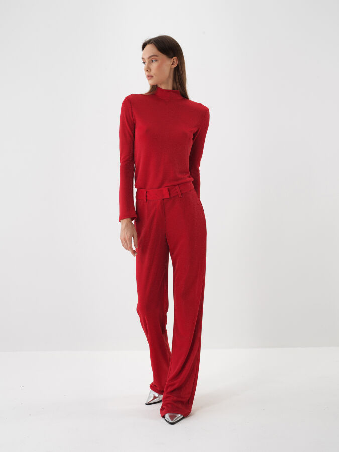 Shiny Plain Pants - Xint